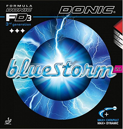 Donic BlueStorm Z1, 2,1 mm rot, Tischtennis Gummi