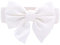 TeeYee Damen Mädchen Fashion und Groß Schleife Decor Elastische Tailleband Breiter Gürtel weiß