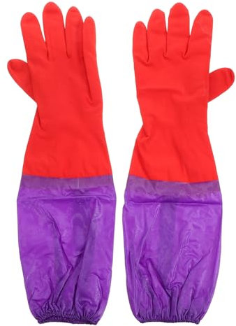POPETPOP Wäsche wasserdichte Handschuhe Aquarien-Gummihandschuhe für Haushaltsgeschirr Gartenarbeit schwere Arbeit