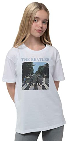 T-Shirt # S Kids White # Abbey Road & Logo