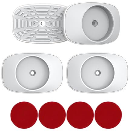 EUDEMON Protector de pared para puertas de seguridad para niños, utilizado para proteger paredes/escaleras/marcos de puertas/puertas, fácil de instalar (Blanco, 4 piezas)