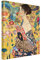 Leinwandbild Gustav Klimt - Bild auf Leinwand Dame mit Fächer 40 x 30 cm
