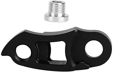 Nikou Fahrrad Schaltwerk Aufhänger, Aluminium Fahrrad Fahrrad Schaltwerke Schaltauge Verlängerungsrahmen Getriebe Heckhaken Extender (Schwarz)