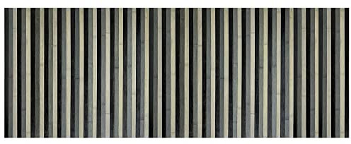 Passatoia per Cucina o Tappeto da Ingresso in Vero Bamboo Naturale 7 Misure 7 Colori - 50x100 cm - Grigio