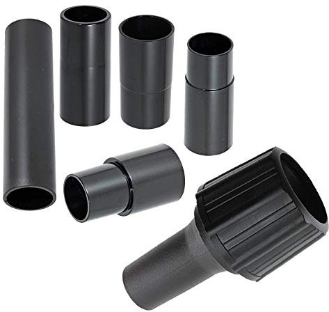 SPARES2GO Dust Extractor Port Adaptor Reducer Kit Compatible with Dewalt Power Tool Sander (Pack of 6, 30mm 32mm 35mm 38mm)