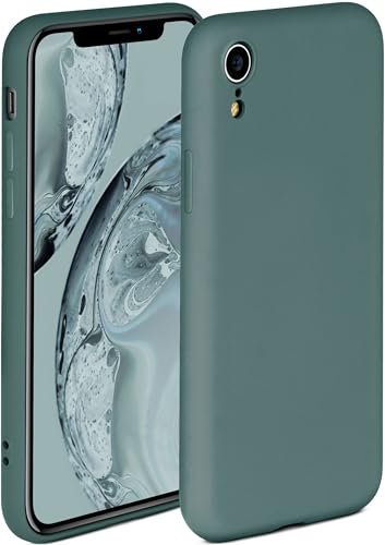 ONEFLOW Soft Case für iPhone XR Hülle aus Silikon mit Kameraschutz, Silikonhülle mit erhöhtem Schutz fürs Display, Backcover Schutzhülle, weiche Handyhülle, Petrol