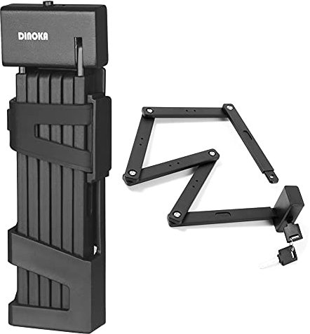 DINOKA Lucchetto Bici,lucchetto per bicicletta pieghevole portatile lungo 100 cm Altamente sicuro e durevole per bicicletta, moto e porta