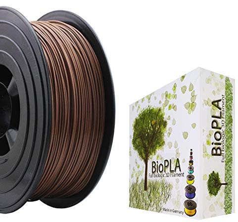 Bio PLA Filament 3D-Drucker PLA 1,75mm 1kg Spule Rolle (Beige Braun/Hell Braun)