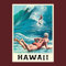 Vintage Hawaii Poster - Surf - 50 x 70 cm