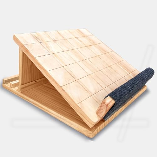 WLLL Slant Board, Beinstrecker aus Holz, Faltbares Design, Verstellbares, Rutschfestes, Schräges Brett für die Wadentrage, zum Dehnen von Waden, Oberschenkeln, Hüften und Kniebeugen