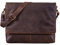 LEABAGS Messenger Bag, Oxford Echtleder Umhängetasche Herren Ständiger Begleiter, Leder Laptoptasche bis 15 Zoll Ausreichend Platz, Umhängetasche mit Schultergurt Begleiter Zur Arbeit