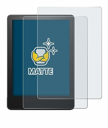 BROTECT Entspiegelungs-Schutzfolie für Amazon Kindle Paperwhite 2021/2023 (2 Stück) Matte Displayschutz-Folie, Anti-Reflex, Anti-Fingerprint
