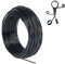 Tenn Well Basteldrah 2mm, 31M Dicker Draht Biegsamer Draht zum Basteln Schmuckherstellung Bindedraht Modellierdraht DIY-Skulpturen, Bonsai-Bäume (Schwarz)