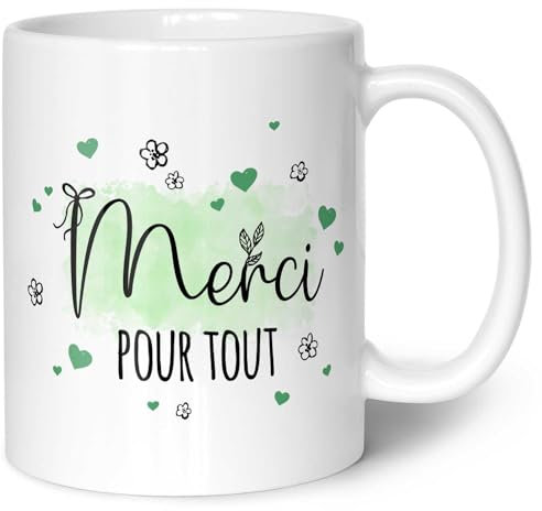 Bedruckte Tasse mit Spruch - Wollte einfach mal danke sagen - Geschenke als Danksagung - für Geschenk für Mama Papa Geburtstag Valentinstag Weihnachten - für Sie & Ihn Farbe Weiß