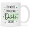 Bedruckte Tasse mit Spruch - Wollte einfach mal danke sagen - Geschenke als Danksagung - für Geschenk für Mama Papa Geburtstag Valentinstag Weihnachten - für Sie & Ihn Farbe Weiß
