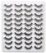 Faux Cils Naturel 3d Faux Cils 20paires Réutilisable Fake Lashes à la main 5styles Cils dramatiques de Faux Cils Mink Fluffy Volume False Eyelashes Minces Doux Bande par Glowing Win