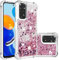 IMIRST Silicone Coque pour Redmi Note 11 / 11s 4G, Coin Airbag Antichute Paillettes Sables Mouvants Coque TPU Bumper Sparkle Case Compatible avec Xiaomi Redmi Note 11s / 11 4G. YBW Love Rosegold