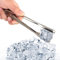 Eiswürfelzange, Küchenzange, Zange für eis, Eiskübelzange, Große Eiszange Edelstahl Zucker Eis Gebäck Zucker Kochklemme Klemme Salat Grillzange Bar Werkzeuge Vergoldung