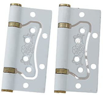 Charnière 2 Pcs 4 Pouces Charnière De Belle Mère En Acier Inoxydable Ivoire Charnière Blanche Sans Fente Brillant Roulement Charnière Silencieuse