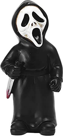 nezababy Jeu de nains de jardin de film d'horreur - Cauchemar sur la route Elm Street - Michael Myers Freddy Jason - Figurines en résine pour Halloween - Décoration de cour et de cour