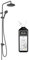 Colonne de douche HANSGROHE Vernis Blend Reno 200 noir mat + nettoyant Briochin
