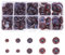 GOMAKERER 240pcs 5 Tailles Yeux Artisanaux, 8/10/12/14/16mm Yeux Artisanaux en Plastique Yeux Cabochon Marron Demi-Rond Faux Yeux Yeux d'animaux pour Ours en Peluche Bricolage Fabrication Artisanale