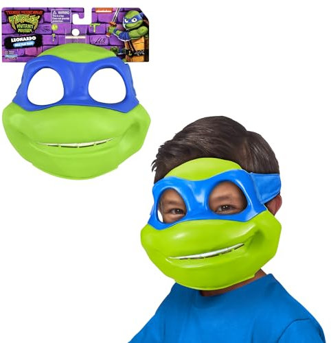 Les tortues Ninja, Ninja Turtle Maske, Kostüm, zufälliges Modell, für Kinder ab 4 Jahren, TU825, Grün