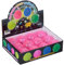Relaxdays LED Igelball, 12er Set, blinkende Leuchtbälle mit Noppen, leuchtende LED Flummis für Kinder, Ø 6,5 cm, pink