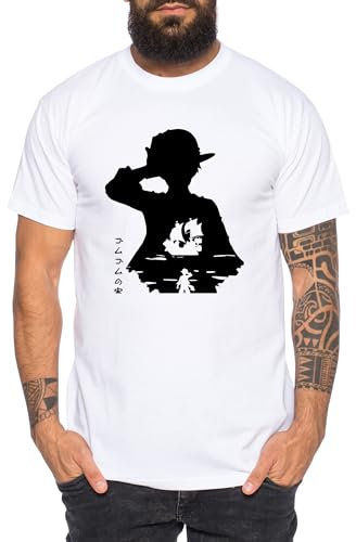 Luffy in Luffy - T-Shirt Homme Chapeau de Paille Luffy Zoro One Monkey D. Pirate Ace Piece Goku Anime Ruffy, Taille:S, Couleur:Blanc