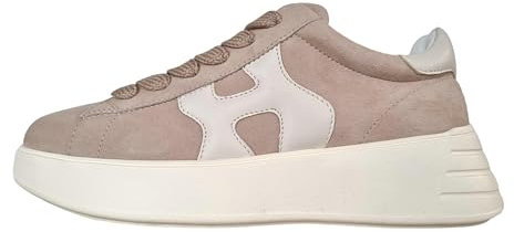 Hogan Rebel H562 HXW5620DN61PK6ST00 Sneaker für Damen, Wildleder, Beige, beige, 38.5 EU