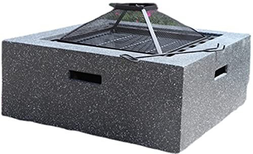 NOALED Feuerstelle Feuerstelle für den Außenbereich, Holzofen, Innenhofdekoration, Feuerstelle, Holzkohlegrill, mit Grillset