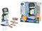VTech Interaktives Videomikroskop, digitales Kindermikroskop mit Original-Video, 2,4-Zoll-Bildschirm, 200-facher Zoom, 9 illustrierte Gläser, microSD-Steckplatz, italienische Sprache, Batterien im