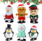 Generisch Aufziehspielzeug Weihnachten, 6X Cartoon-Spielzeuge Für Weihnachten, Adventskalender Füllung Kinder, Niedlicher Weihnachtsmann, Lebkuchenmann, Pinguin, Bunte Tischaufsätze Für Kinder