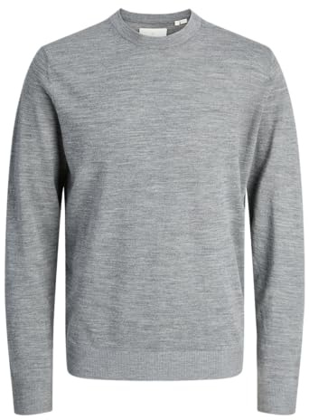 JACK & JONES Male Strickpullover Einfarbig Strickpullover