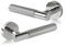 IRONWORX® Polished Chrome Door Handles | Diamond Cut, Machined Knurled Textured Design, Premium Lever on Round Sprung Rose Door Handle Set, Enhanced Grip & Comfort, Easy to Install, For Internal Doors