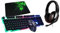 Kit completo gaming tastiera mouse cuffie tappetino 4 in 1 rgb gioco