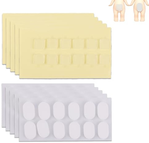 120uds Cinta Adhesiva para Sonny Angel Hipper, Doble Cara con Masilla Adhesiva Almohadillas Adhesivas Transparentes para Minifiguras Decoración DIY Extraíbles y Sin Residuos