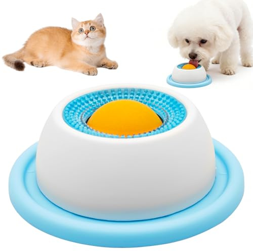 Alfombrillas para Lamer,Cuenco para Lamer Perros y Gatos con Ventosas | Juguete para Lamer Perros con,Alimentador Lento para Perro para Aliviar La Ansiedad,Juguetes para Perro