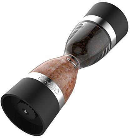 Dual Salz- und Pfeffermühle Sanduhr Design Gewürzmühle mit Keramikmahlwerk