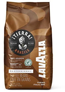 Lavazza Tierra Brasile Arabica Coffee, 1.00 kg, CD-Lavazza Tierra Brasile - 100% Arabica