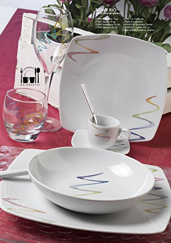 Weissestal DE000001 Tavola Kaffeeservice, weiß, 18-teilig (1 Set)