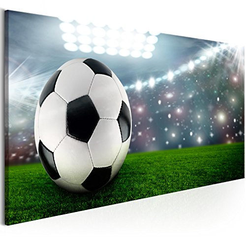 murando - Leinwandbild Ball Stadion, 100x40 cm, 1-teilig, Schlafzimmer | Hochwertige Leinwand, sofort aufhängbar, ideal fürs Wohn- oder Schlafzimmer, wasserfest und lichtecht, langlebig, stilvoll