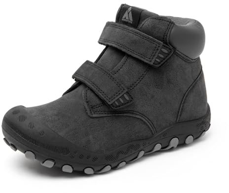 Mishansha Niños Zapatillas de Senderismo Ligeras Antideslizante Zapatos para Trekking Montaña Botas Unisex Transpirables Niño Sneakers Calzado Casuales Negro 35 EU