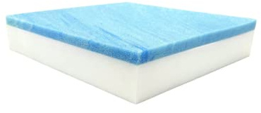 FoamRush Cooles Gel-Memory-Foam-Polsterung, quadratisches Kissen, mittelfest (Stuhlkissen, quadratische Schaumstoff-Esszimmerstühle, Couch, Sofa, Rollstuhl-Sitzkissen, Schaumstoffpolsterung)