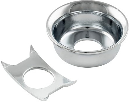 Musiclily Pro Steel Vintage Cup Style Tele Jack Plate for Telecaster Style Electric Guitar, Chrome