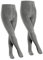 FALKE Unisex Kinder Strumpfhose Family 2-Pack K TI Baumwolle dick einfarbig 2 Stück, Grau (Light Grey 3400), 110-116