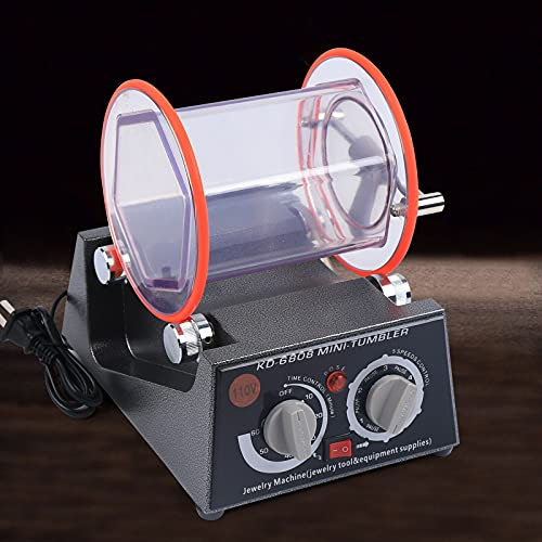 Poliermaschine Rotary Tumbler Schmuck Polierer Poliergerät mit Timer Schmuck Polierer für Studio- und kleine Schmuckprojekte.