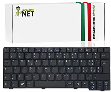 NewNet Keyboards - Tastiera Italiana Compatibile con Notebook Acer Aspire One 531 531H A110 A110L A110X A150 A150B A150L A150X D150 D250 KAV10 KAV60 ZG5 ZG6 ZG8 AOA110 AOD150