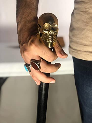 Seltener Totenkopf-Gehstock als Geschenk.