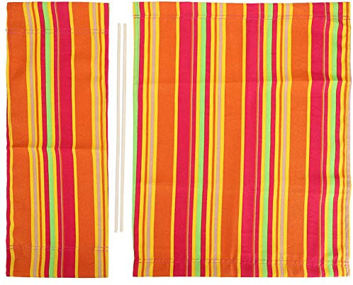 Haofy Director Chair Ersatz-Leinwand, 1 Satz Ersatz-Leinwand-Sitz und -Rücken-Leinwand-Hocker-Schutz für Home Director-Stuhl(Bunt)